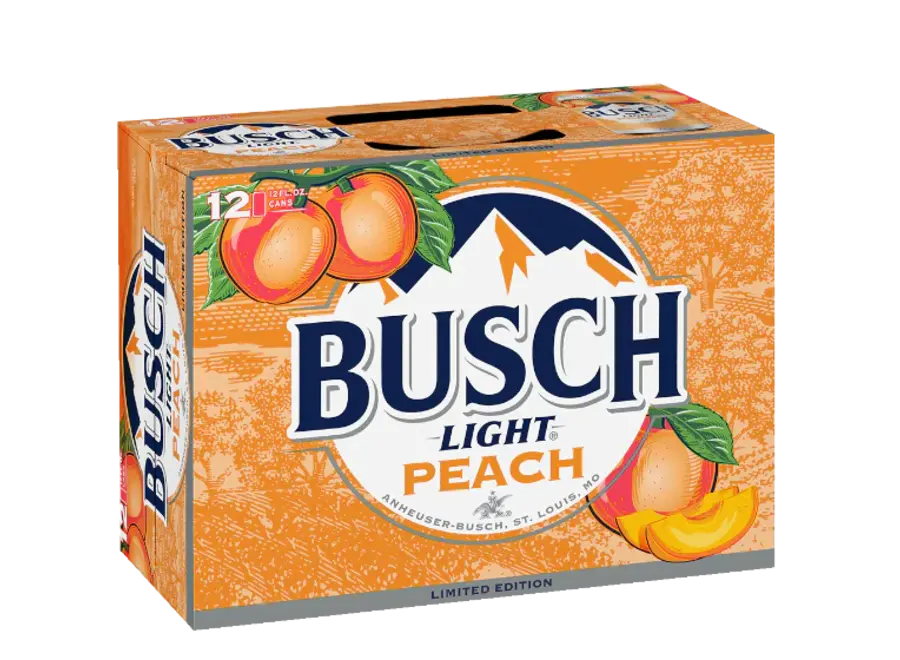 BUSCH LIGHT PEACH BEER 12PK/12OZ CAN - Cork 'N' Bottle