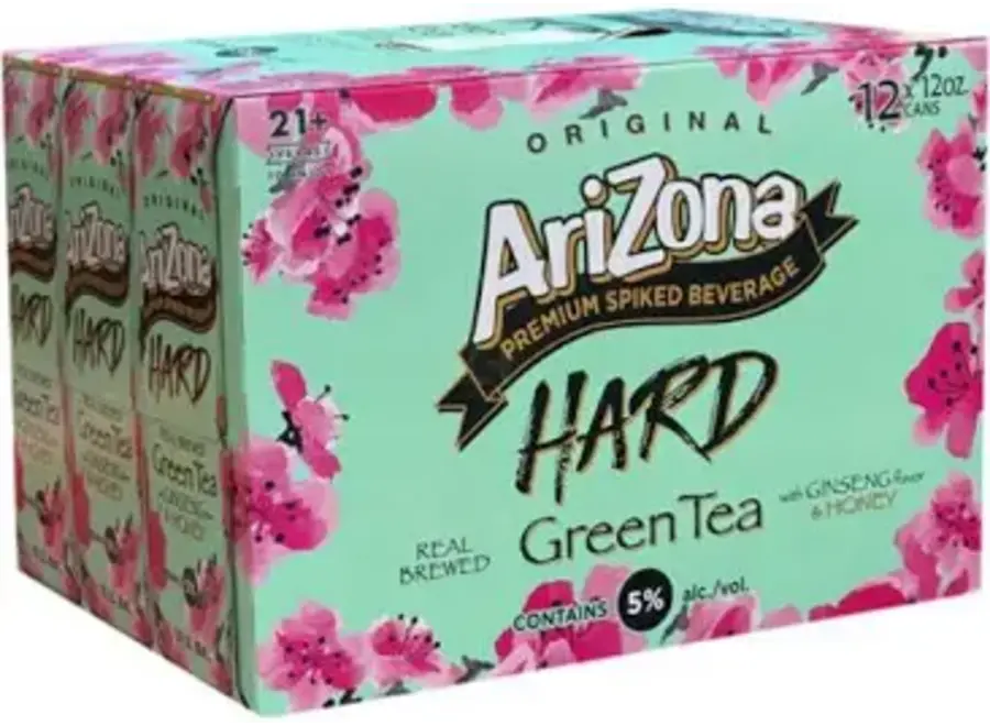 ARIZONA HARD GREEN TEA  12PK/12OZ CANS
