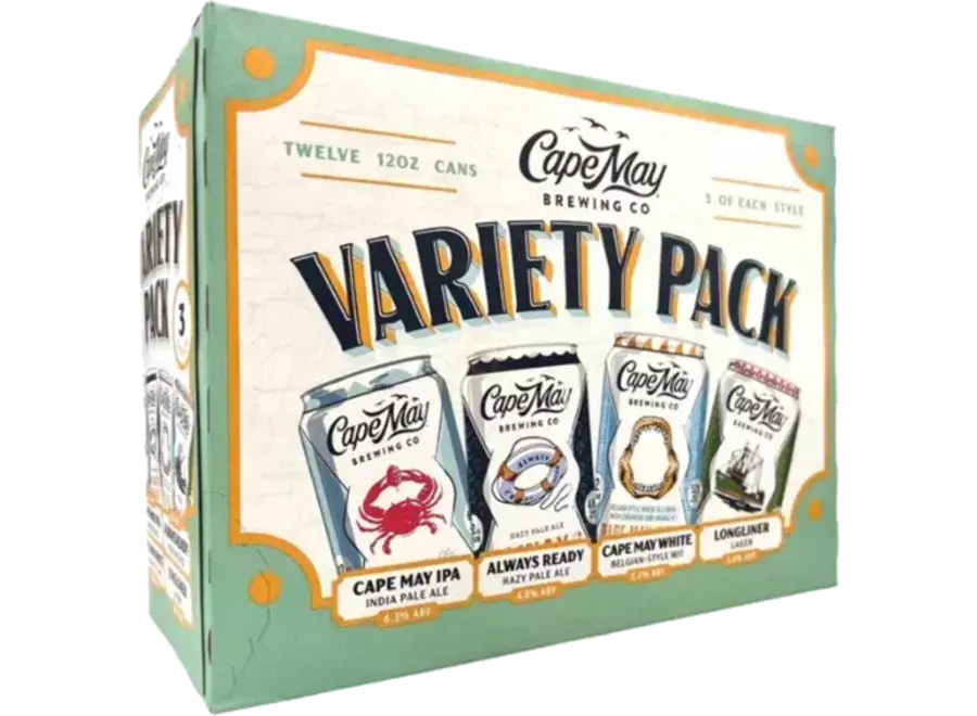 CAPE MAY BREWING IPA VARIETY 12PK/12OZ CAN