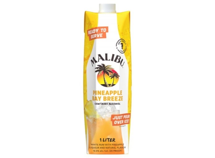 MALIBU PINEAPPLE BAY BREEZE TETRA PAK 1L