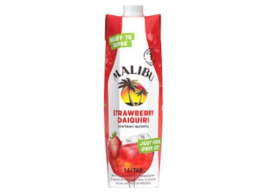 MALIBU STRAWBERRY DAQUIRI RTD TETRA PAK 1L