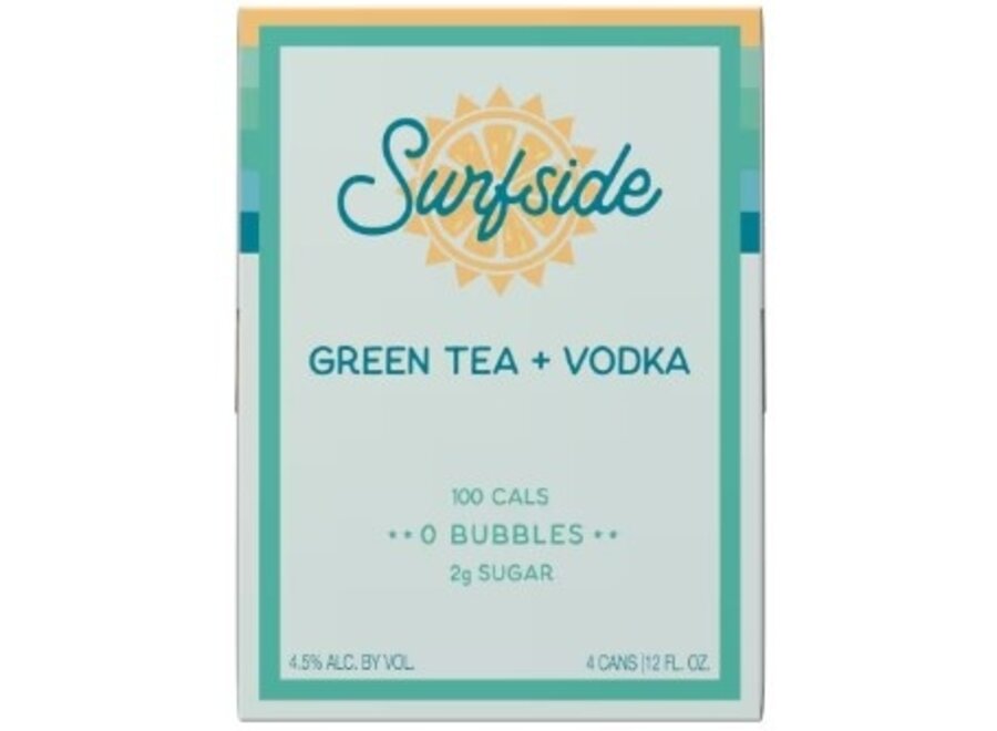 SURFSIDE GREEN TEA VODKA 4PK/12OZ
