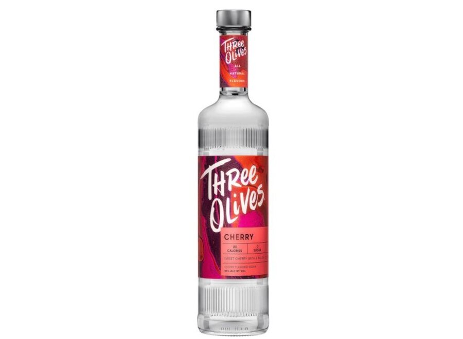 THREE OLIVES CHERRY VODKA 1L