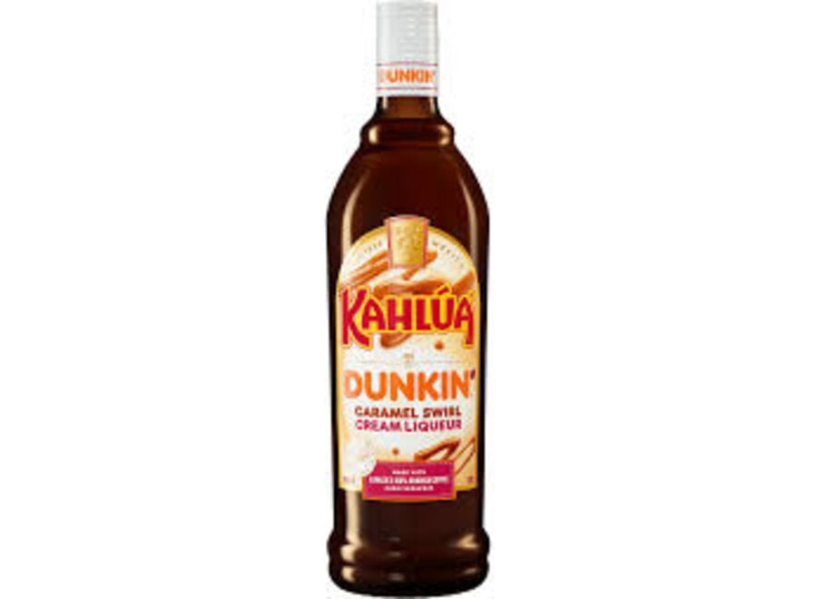 KAHLUA DUNKIN CARAMEL SWIRL LIQUER 750ML