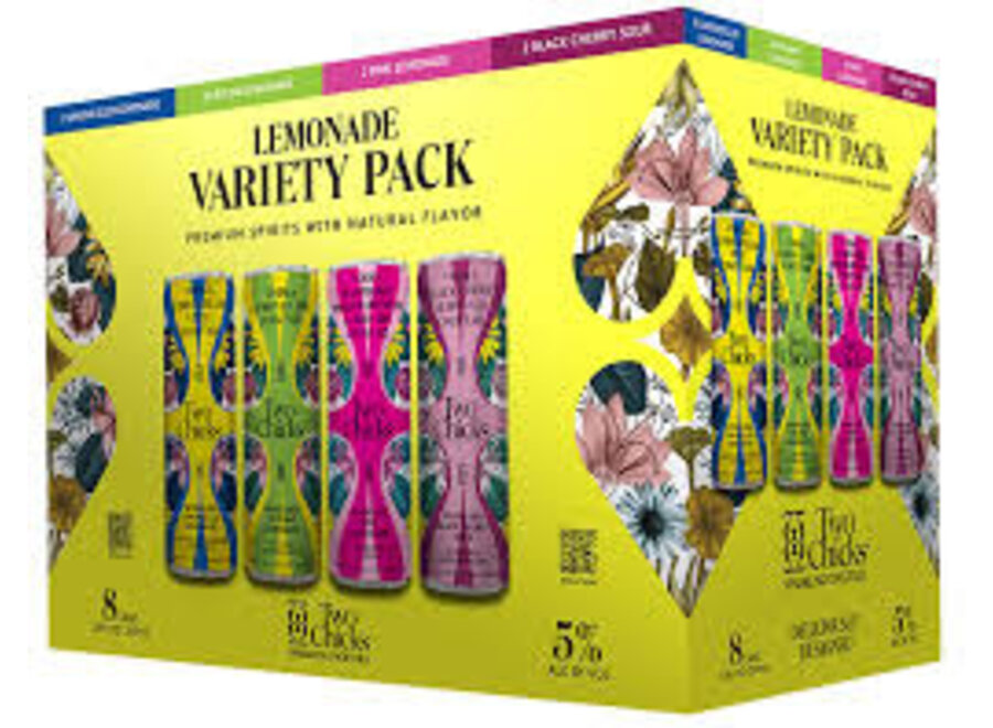 TWO CHICKS  LEMONADE VARIETY 8PK/12OZ CANS