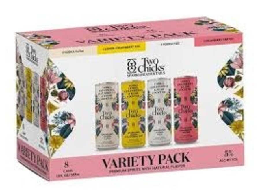 TWO CHICKS VARIETY 8PK/12OZ CANS
