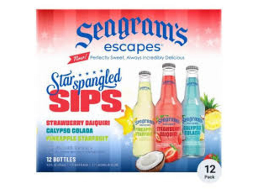 SEAGRAMS ESCAPES HOLA PARADISE VARIETY PACK 12PK/11.2OZ BOTTLE