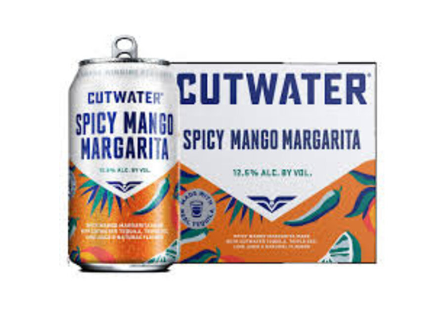 CUTWATER SPICY MANGO MARGARITA 4PK/12OZ CANS