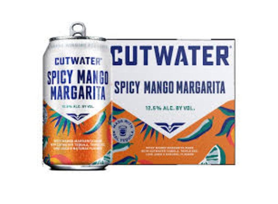 CUTWATER SPICY MANGO MARGARITA 4PK/12OZ CANS