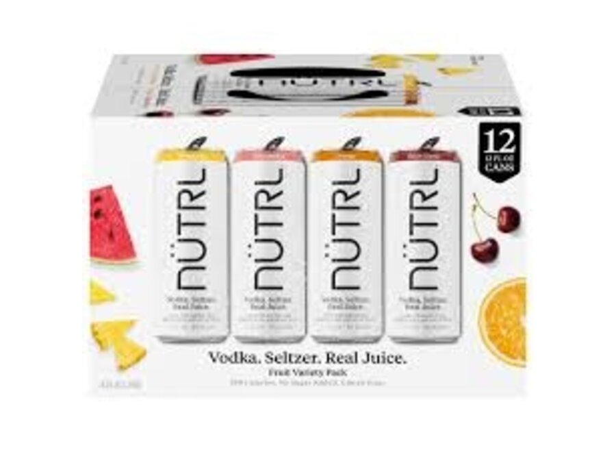 NUTRL FRUIT VARIETY PACK 12PK/12OZ CAN