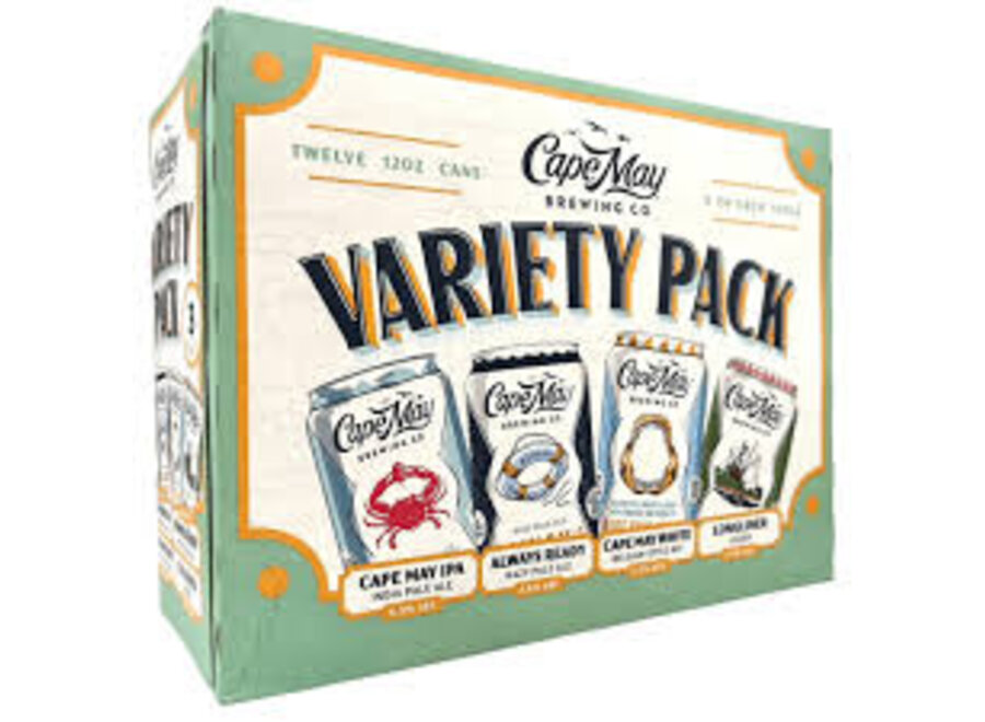CAPE MAY BREWING VARIETY 12PK/12OZ CAN