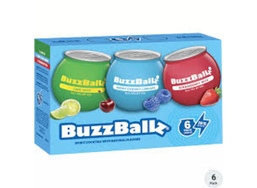 BUZZBALLZ  VARIETY COCKTAILS 6PK/200ML