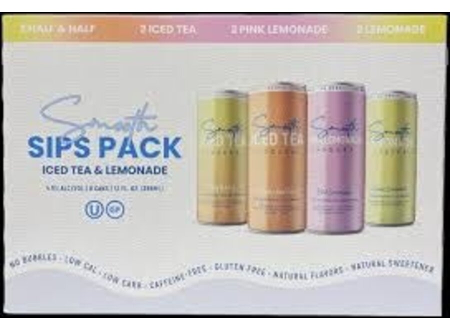 SMOOTH SIPS PACK ICED TEA & LEMONADE VARIETY 8PK/12OZ