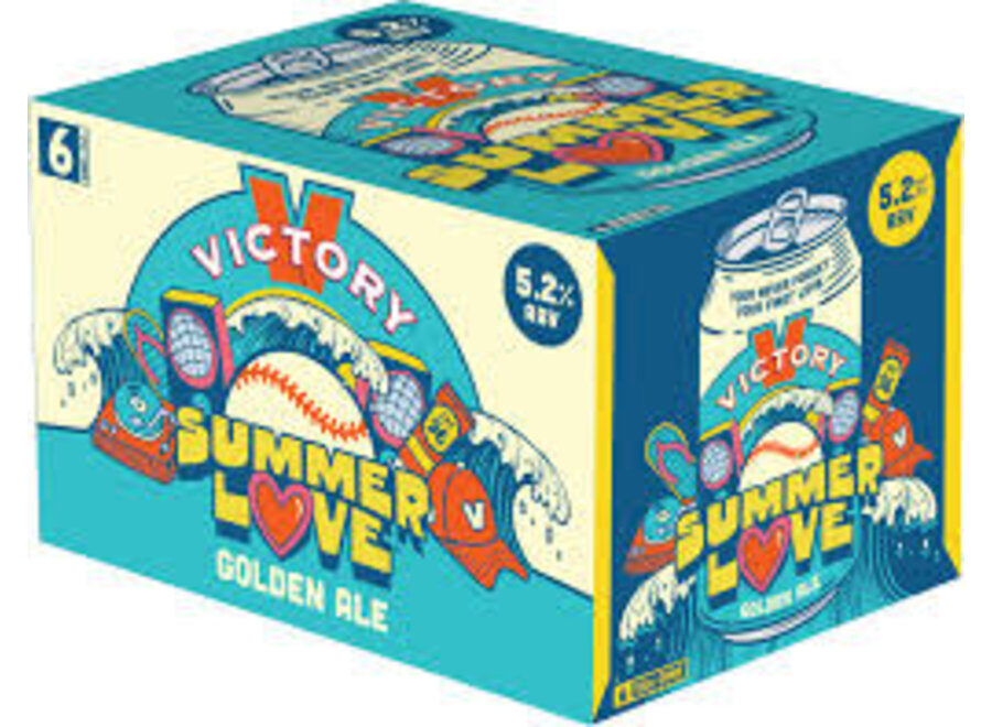 VICTORY SUMMER LOVE GOLDEN ALE 6PK/12OZ CANS