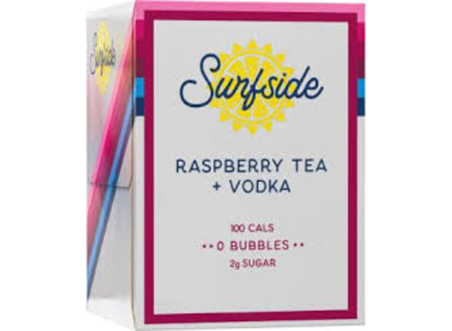 SURFSIDE RASPBERRY ICED TEA VODKA 4PK/12OZ
