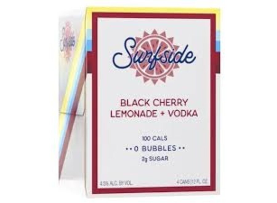 SURFSIDE BLACK CHERRY  LEMONADE 4PK/12OZ