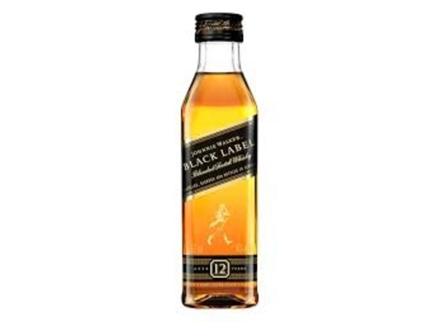 JOHNNIE WALKER BLACK LABEL SCOTCH 50ML
