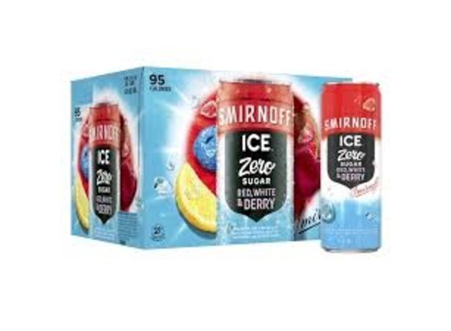 SMIRNOFF ICE RED WHITE BERRY "0" SUGAR  12PK/12OZ CAN