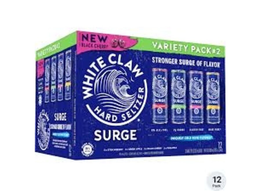 *WHITE CLAW SURGE VARIETY #2- 12PK/12OZ CAN