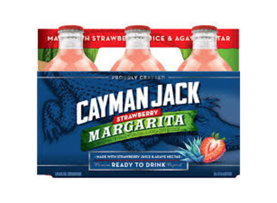 *CAYMAN JACK STRAWBERRY MARGARITA 6PK/11.2 OZ BOTTLES