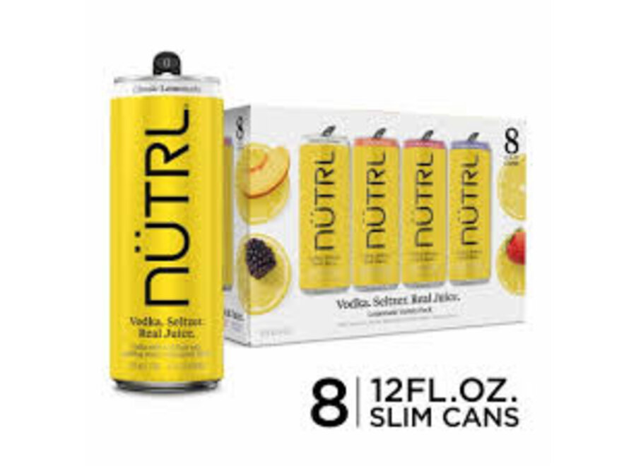 NUTRL LEMONADE VARIETY 8PK/12OZ CANS
