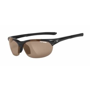 Tifosi Optics Wisp, Gloss Black Polarized Sunglasses Brown Polarized Lenses