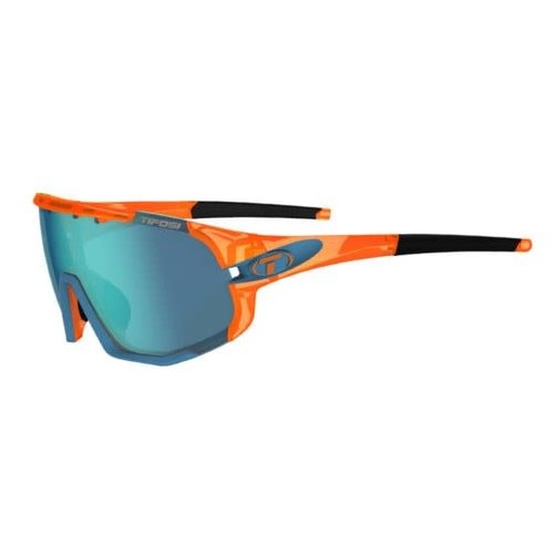 Tifosi Optics Sledge, Crystal Orange Interchangeable Sunglasses Clarion Blue/AC Red/Clear