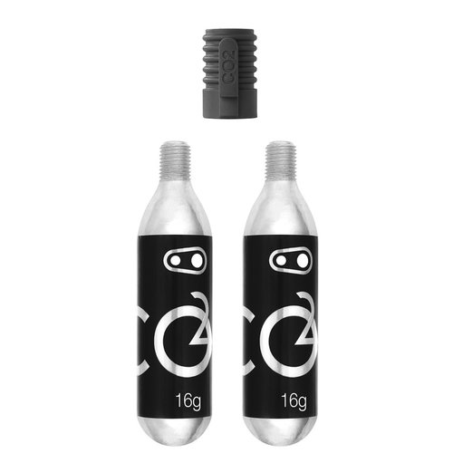 Crank Brothers CO2 16G Cartridge (2 Units) W/ Inflator Crank Brothers CO2 16G Cartridge (2 Units) W/ Inflator