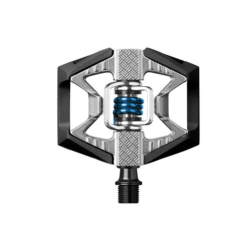 Crank Brothers Doubleshot 2 - Black / Raw / Blue Spring Crank Brothers Doubleshot 2 - Black / Raw / Blue Spring