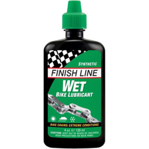 Finish Line Finish Line WET Bike Chain Lube - 4 fl oz, Drip Finish Line Finish Line WET Bike Chain Lube - 4 fl oz, Drip