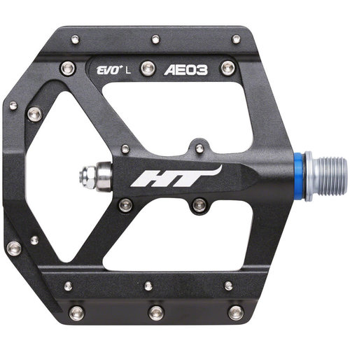HT Components AE03 Evo+ Platform Pedals, CrMo - Black HT Components AE03 Evo+ Platform Pedals, CrMo - Black