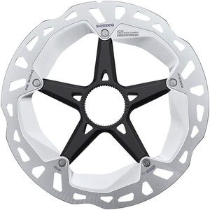 Shimano Shimano Deore XT RT-MT800-M Disc Brake Rotor with External Lockring - 180mm, Center Lock, Silver/Black Shimano Shimano Deore XT RT-MT800-M Disc Brake Rotor with External Lockring - 180mm, Center Lock, Silver/Black