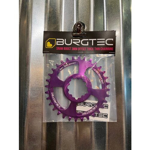Burgtec GXP Boost 3mm Thick Thin Chainring, 32T - Purple Rain Burgtec GXP Boost 3mm Thick Thin Chainring, 32T - Purple Rain