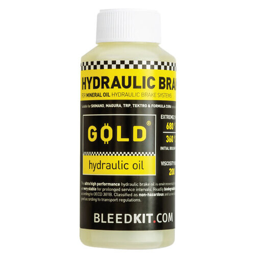 Bleedkit.com Bleedkit.com Mineral Oil Brake Fluid (Shimano) Gold - 100ml Bleedkit.com Bleedkit.com Mineral Oil Brake Fluid (Shimano) Gold - 100ml