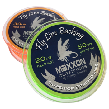 MAXXON Fly Line Backing - 20 LB 100 Yards Lime Green