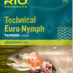 RIO Technical Euro Nymph Leader 14'  2X 4X Pink/Yellow