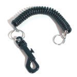 WIND RIVER GEAR Coil Lanyard with Clip - Black