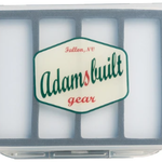 ADAMSBUILT Fly Box Clear Single Sided Large 6 magnetic Compartments