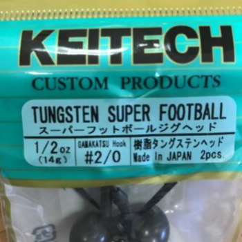 KEITECH Tungsten Super Football 1/2oz  #2/0
