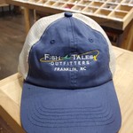 Fish Tales Hat- Denim Blue Trucker
