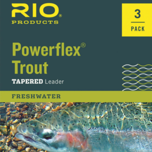 RIO Powerflex Trout Tapered Leader 9 ' (3 Pack)