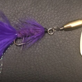 MAGOOSTER Inline Spinner - 1/4 oz Purple Single Hook
