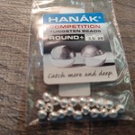 HANAK Tungsten Beads Round+ Silver 20 pcs