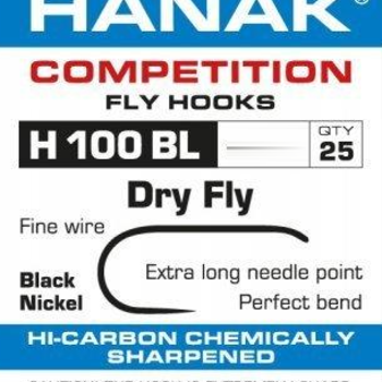 HANAK Dry Fly Hooks  Model 100 25 Pack Size