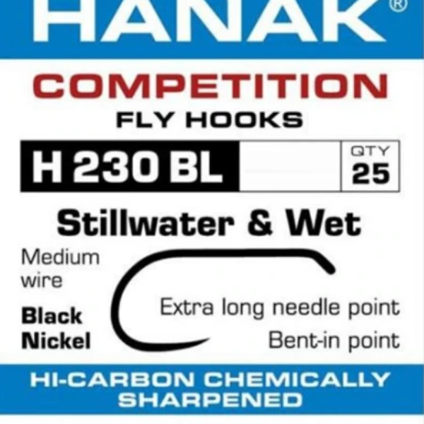 HANAK Still Water & Wet Hooks Model 230 BL  25 Pack Size