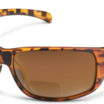 SUNCLOUD Matte Tortoise Polarized Brown  Milestone Sunglasses with 2.5 Readers