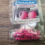 HANAK Tungsten Beads Fluo+ Pink  20 pcs