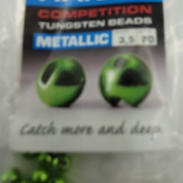 HANAK Tungsten Beads Metallic Green 20 pcs