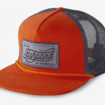 FISHPOND Heritage Trucker Hat Orange/Charcoal