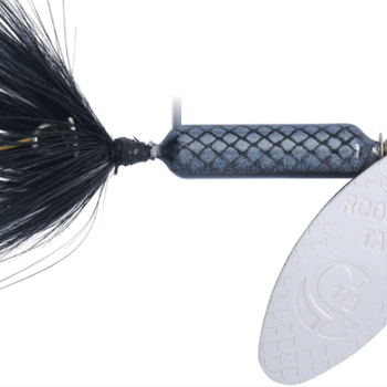 WORDENS S208-BL Rooster Tail In-Line Spinner, 2 1/4", 1/8 oz, Single Hook, Black